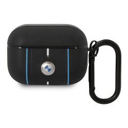 (Уценка) Чехол BMW Signature leather with Color lines для AirPods Pro, черный