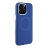 Mercedes для iPhone 16 Pro Max чехол Liquid silicone Ring Metal camera Hard Blue (MagSafe)