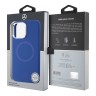 Mercedes для iPhone 16 Pro Max чехол Liquid silicone Ring Metal camera Hard Blue (MagSafe)