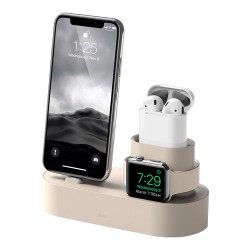 Подставка Elago 3 in 1 для Airpods Pro/iPhone/Apple Watch, Classic White