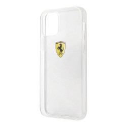 Чехол Ferrari On-Track Printed logo Hard для iPhone 12 mini, прозрачный