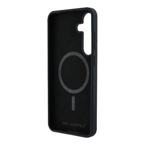 Karl Lagerfeld для Galaxy S25 чехол Liquid Silicone NFT Graffiti Karl Ikonik Hard Black (MagSafe)