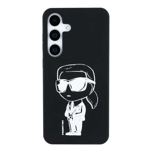 Karl Lagerfeld для Galaxy S25 чехол Liquid Silicone NFT Graffiti Karl Ikonik Hard Black (MagSafe)