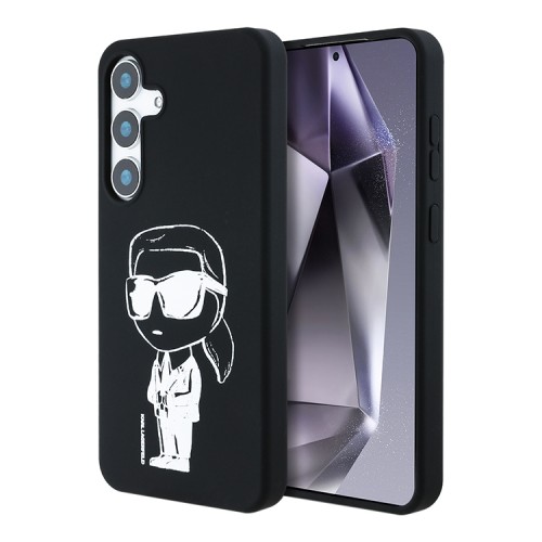 Karl Lagerfeld для Galaxy S25 чехол Liquid Silicone NFT Graffiti Karl Ikonik Hard Black (MagSafe)