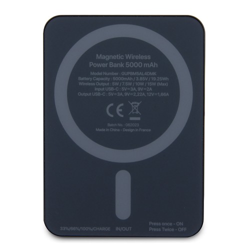 Guess АКБ MagSafe with 4G Diamond logo 5000 mAh 15W Black