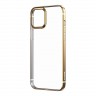 Чехол Baseus Shining Case Anti-Fall для iPhone 12 | 12 Pro, золотая рамка