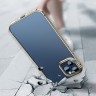 Чехол Baseus Shining Case Anti-Fall для iPhone 12 | 12 Pro, золотая рамка