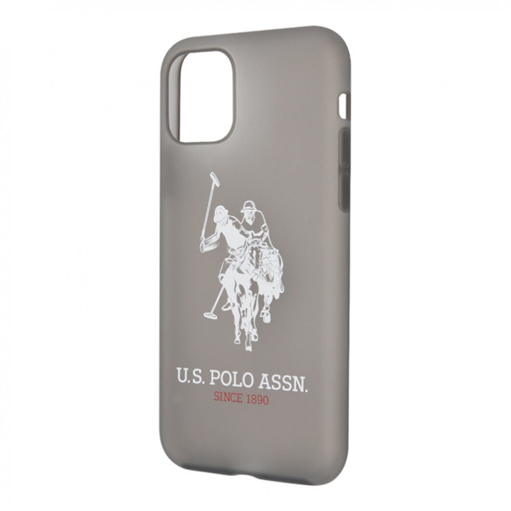 Чехол U.S. Polo Assn. Transparent silicone Big horse Hard для iPhone 11 Pro, черный