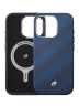 BlueO чехол для iPhone 16 Pro Max, Tactile Woven Armor Aramid fiber (Kevlar) Galaxy Blue (MagSafe)