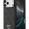 Guess для iPhone 17 Pro чехол PU 4G Triangle Diamond metal logo Hard Black (MagSafe)