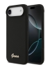 Guess для iPhone Air чехол Liquid silicone Gold metal logo Hard Black (MagSafe)