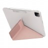 Чехол Uniq Camden Anti-microbial для iPad Pro 11 (2022/21) с отсеком для стилуса, розовый