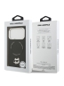 Karl Lagerfeld для iPhone 17 Pro чехол PU NFT Choupette head Metal pin & Camera Hard Black (MagSafe)