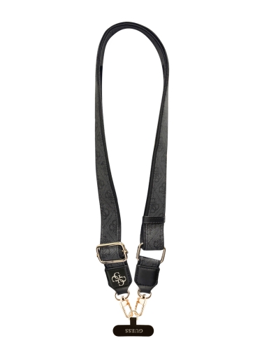 Guess шнурок на шею Universal Crossbody PU Strap 4G Big metal Logo + Smartphone patch Black