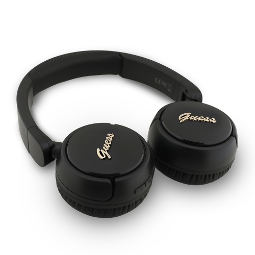 Guess наушники беспроводные накладные Bluetooth HP Round with Script Metal Logo Black