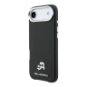 Karl Lagerfeld для iPhone Air чехол PU Saffiano FW NFT Karl&Choupette metal & Cam Black (MagSafe)