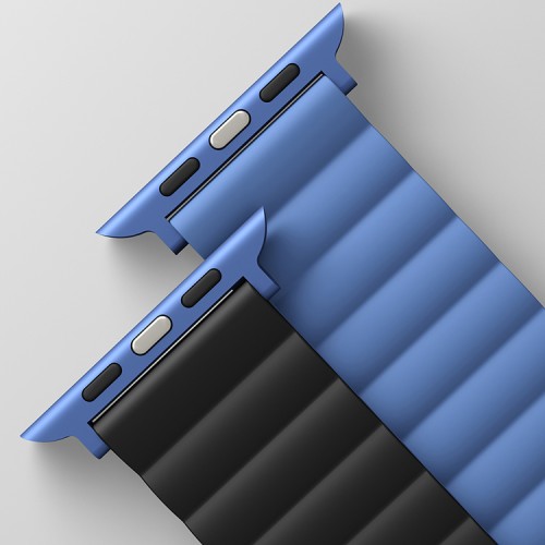 Ремешок Uniq Revix reversible Magnetic для Apple Watch 49-46-45-44 mm, синий/черный