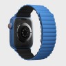 Ремешок Uniq Revix reversible Magnetic для Apple Watch 49-46-45-44 mm, синий/черный