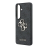 Guess для Galaxy S26+ чехол PU 4G Big metal logo Hard Black