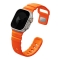 Uniq для Apple Watch 49/46/45/44 mm ремешок Alton Silicon Strap Flame Orange