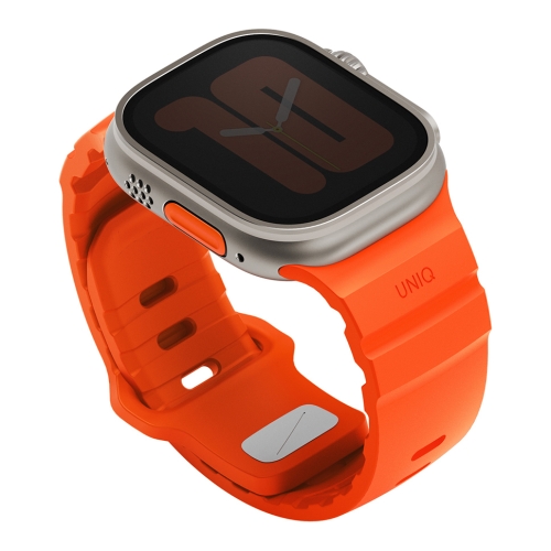 Uniq для Apple Watch 49/46/45/44 mm ремешок Alton Silicon Strap Flame Orange