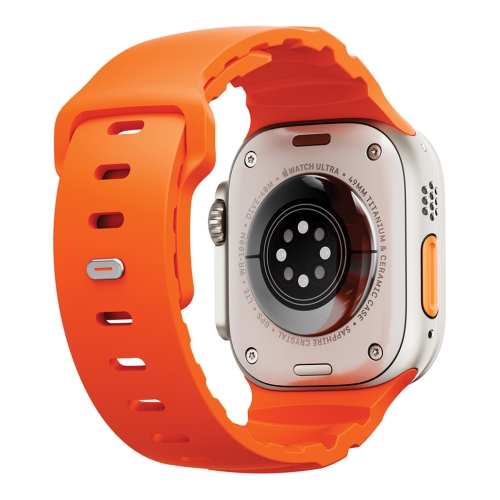 Uniq для Apple Watch 49/46/45/44 mm ремешок Alton Silicon Strap Flame Orange