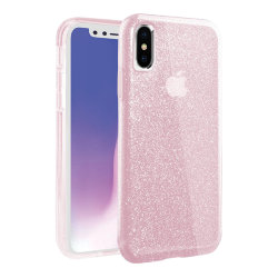 Чехол Uniq Clarion Tinsel для iPhone XS Max, розовый