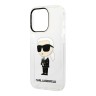 Чехол Lagerfeld NFT Karl Ikonik Hard для iPhone 14 Pro, прозрачный