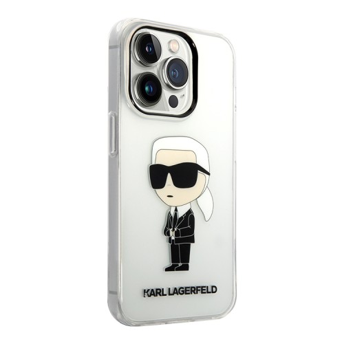 Чехол Lagerfeld NFT Karl Ikonik Hard для iPhone 14 Pro, прозрачный