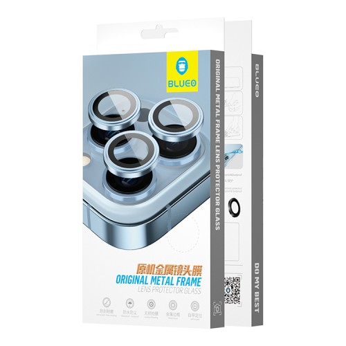 BLUEO Camera lens Armor metal для камеры iPhone 14 Pro | 14 Pro Max, Purple (3 шт +installer)