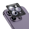 BLUEO Camera lens Armor metal для камеры iPhone 14 Pro | 14 Pro Max, Purple (3 шт +installer)