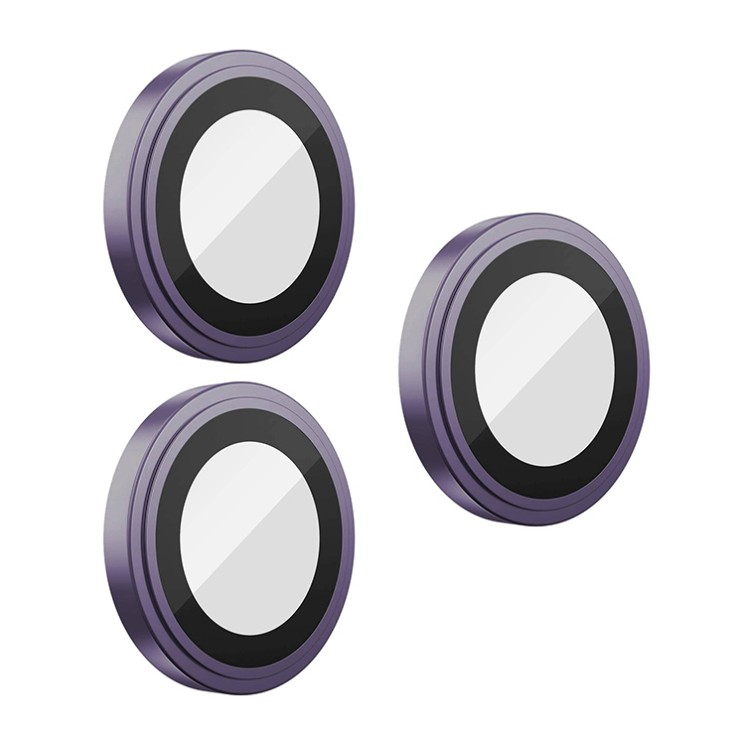 BLUEO Camera lens Armor metal для камеры iPhone 14 Pro | 14 Pro Max, Purple (3 шт +installer)