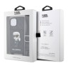 Чехол Lagerfeld Crossbody cardslot PU Saffiano Monogram NFT Karl Ikonik Hard для iPhone 14, черный
