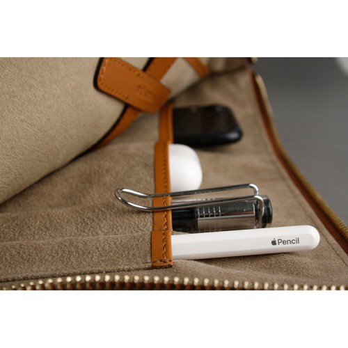 Чехол-папка Bustha Zip Folio Leather для MacBook Air 13 | Pro 13 (2018/22), Saddle