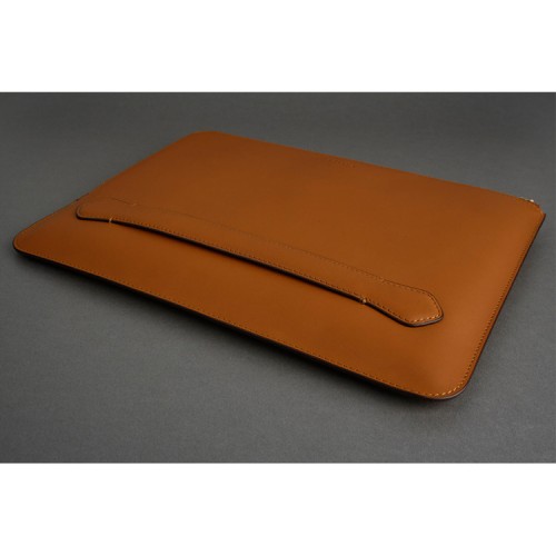 Чехол-папка Bustha Zip Folio Leather для MacBook Air 13 | Pro 13 (2018/22), Saddle