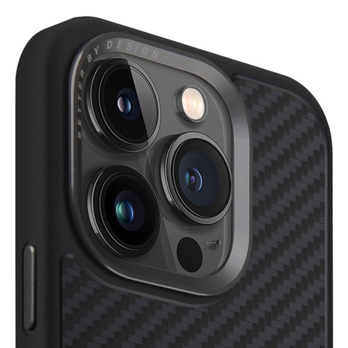 Uniq для iPhone 15 Pro Max чехол KEVA Kevlar Black (MagSafe)