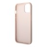 Guess для iPhone 15 чехол PU 4G Big metal logo Hard Pink