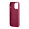 Karl Lagerfeld для iPhone 15 Pro Max чехол Liquid silicone Metal plate logo Hard Fuchsia (MagSafe)