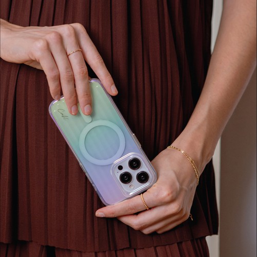 Uniq для iPhone 15 Pro чехол COEHL Linear Iridescent (MagSafe)