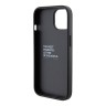 BMW для iPhone 15 чехол GripStand M-Collection PU Carbon eff Tricolor Hard Black