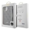 Guess для iPhone 15 Pro Max чехол Crossbody PC/TPU 4G Hard + Nylon cord Brown