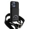 Karl Lagerfeld для iPhone 15 Pro Max чехол Crossbody cardslot PU Saffiano RSG Hard Black