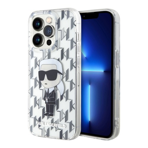Karl Lagerfeld для iPhone 14 Pro Max чехол PC/TPU Monogram NFT Karl Ikonik Hard Black