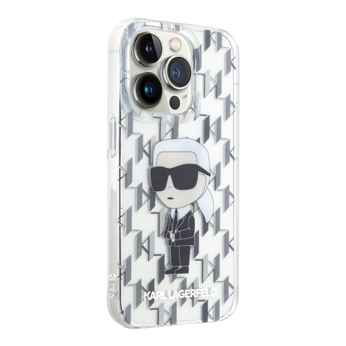 Karl Lagerfeld для iPhone 14 Pro Max чехол PC/TPU Monogram NFT Karl Ikonik Hard Black