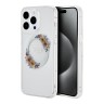 Guess для iPhone 15 Pro Max чехол PC/TPU Flowers Wreath Transparent (MagSafe)