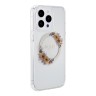Guess для iPhone 15 Pro Max чехол PC/TPU Flowers Wreath Transparent (MagSafe)