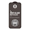 BlueO стекло для iPhone 16 Plus/15 Plus, Anti-glare Matte Anti-Static Black (матовое)