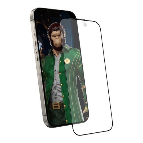 BlueO стекло для iPhone 16 Plus/15 Plus, Anti-glare Matte Anti-Static Black (матовое)