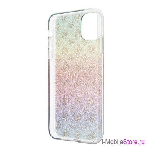 Чехол Guess 4G Peony Hard Iridescent для iPhone 11 Pro Max, multicolor