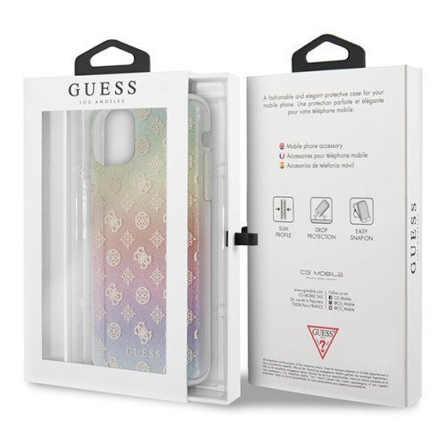 Чехол Guess 4G Peony Hard Iridescent для iPhone 11 Pro Max, multicolor
